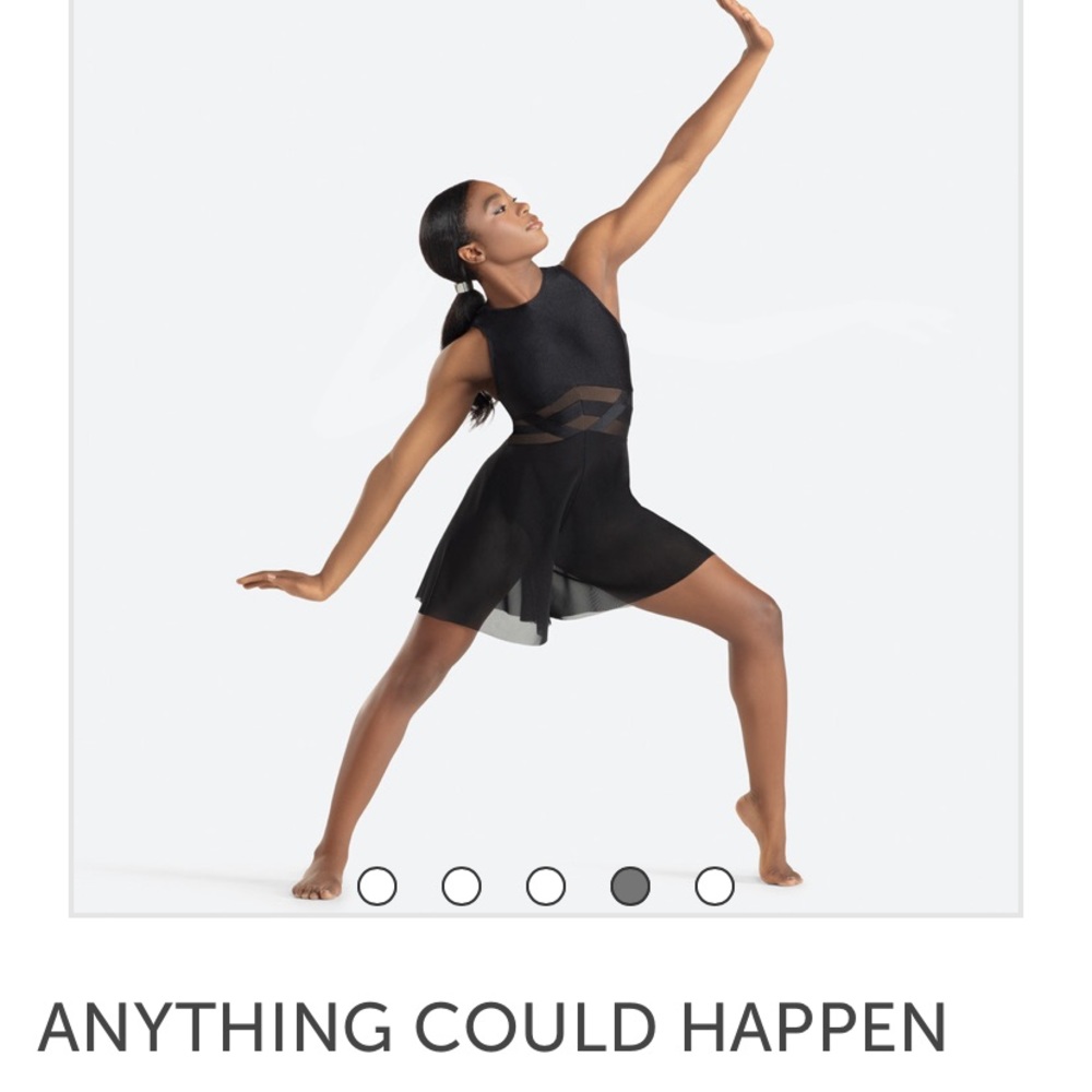 Revolution Dance Costume - Black Contemporary, adult small, like new